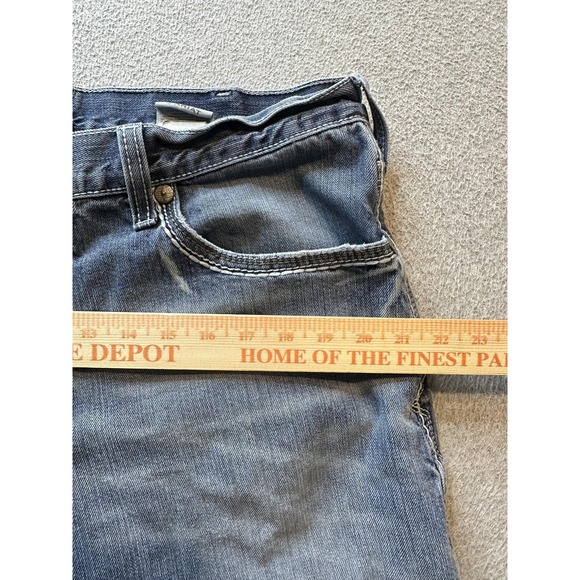 Ariat Jeans Mens 36x38 Blue Denim Straight Leg Light Wash Western YKK 10017511 - Picture 12 of 16